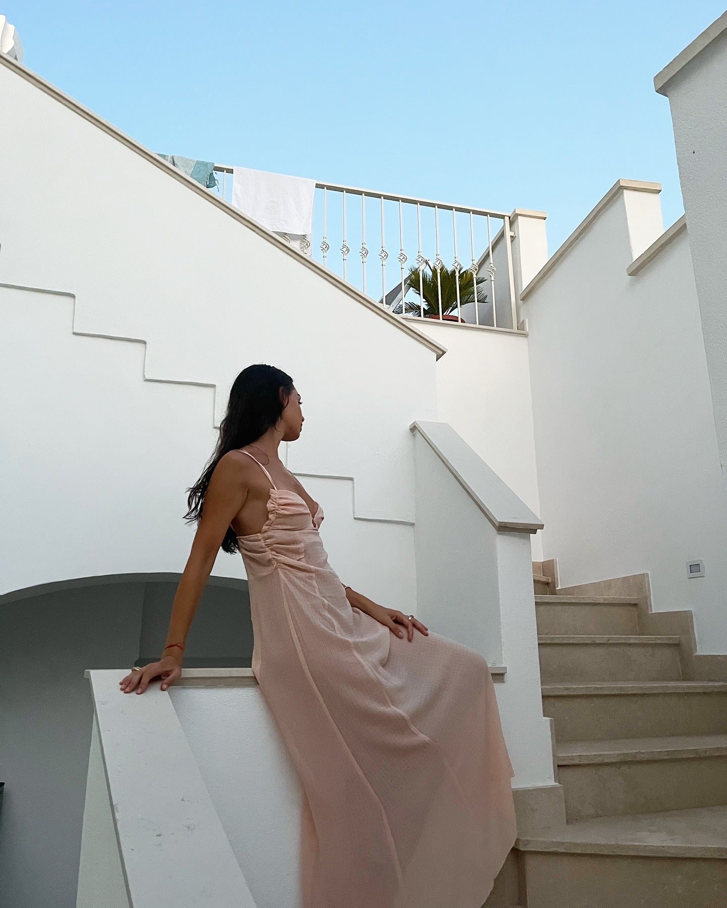 Conchiglia – white or pink handmade dress