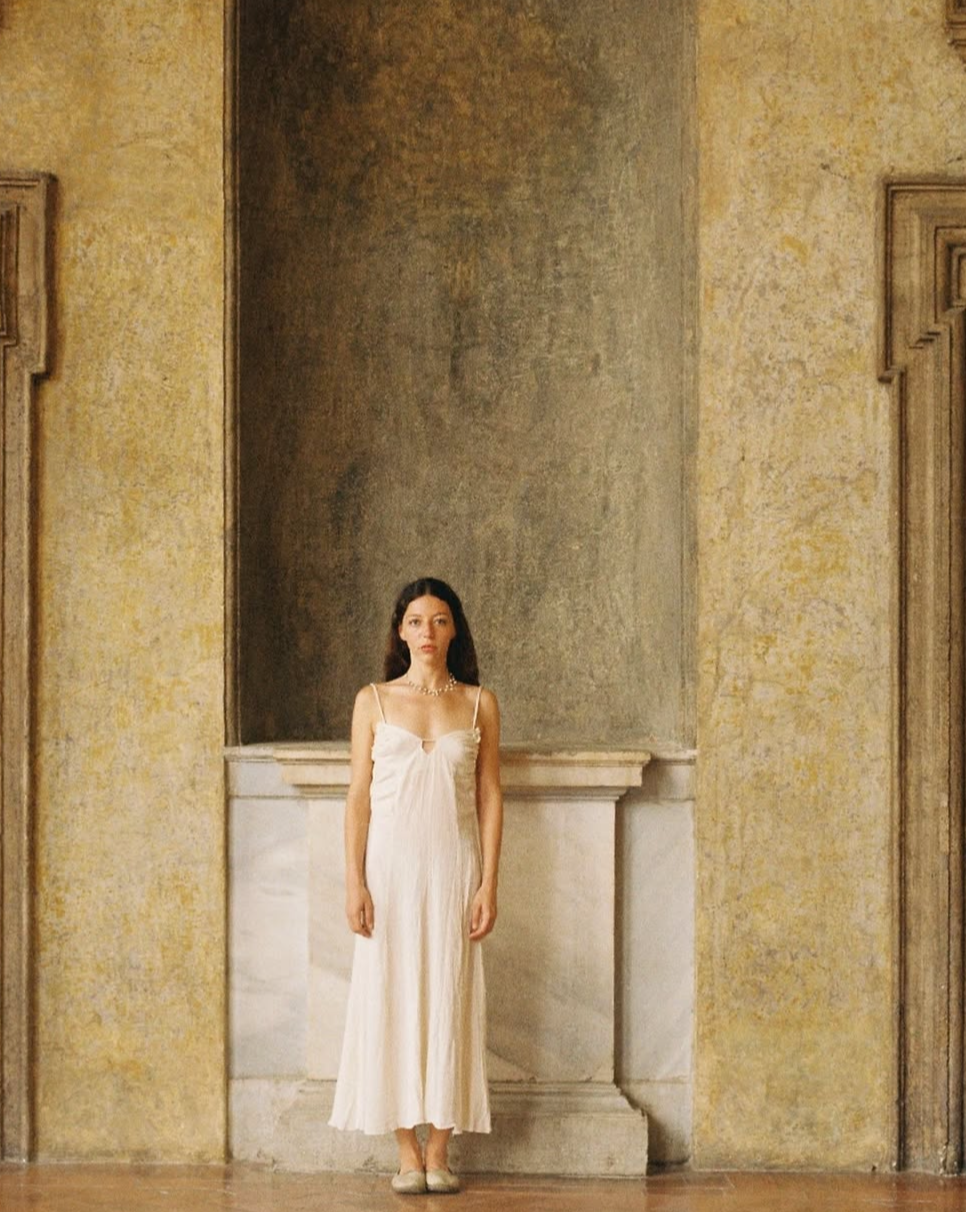 Conchiglia – white or pink handmade dress