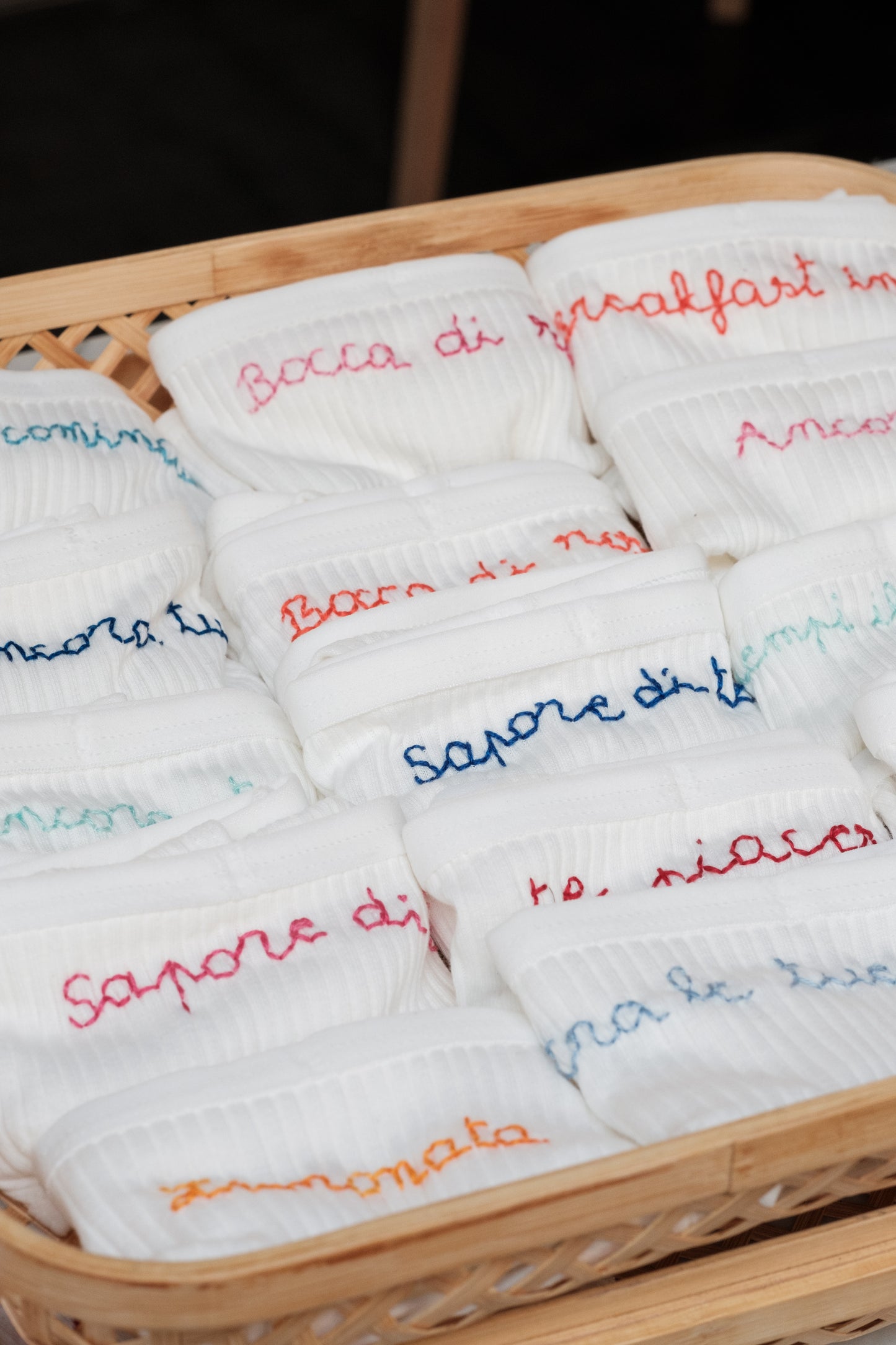 Mutandine d'amore – Hand-Embroidered cotton slips