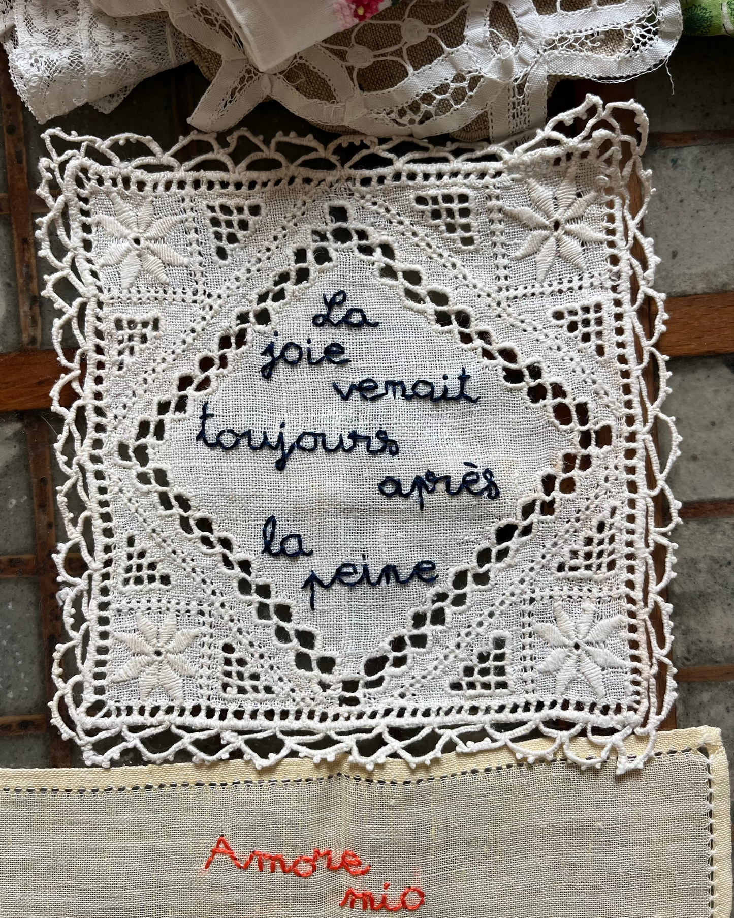 La joie – Hand-Embroidered Artwork