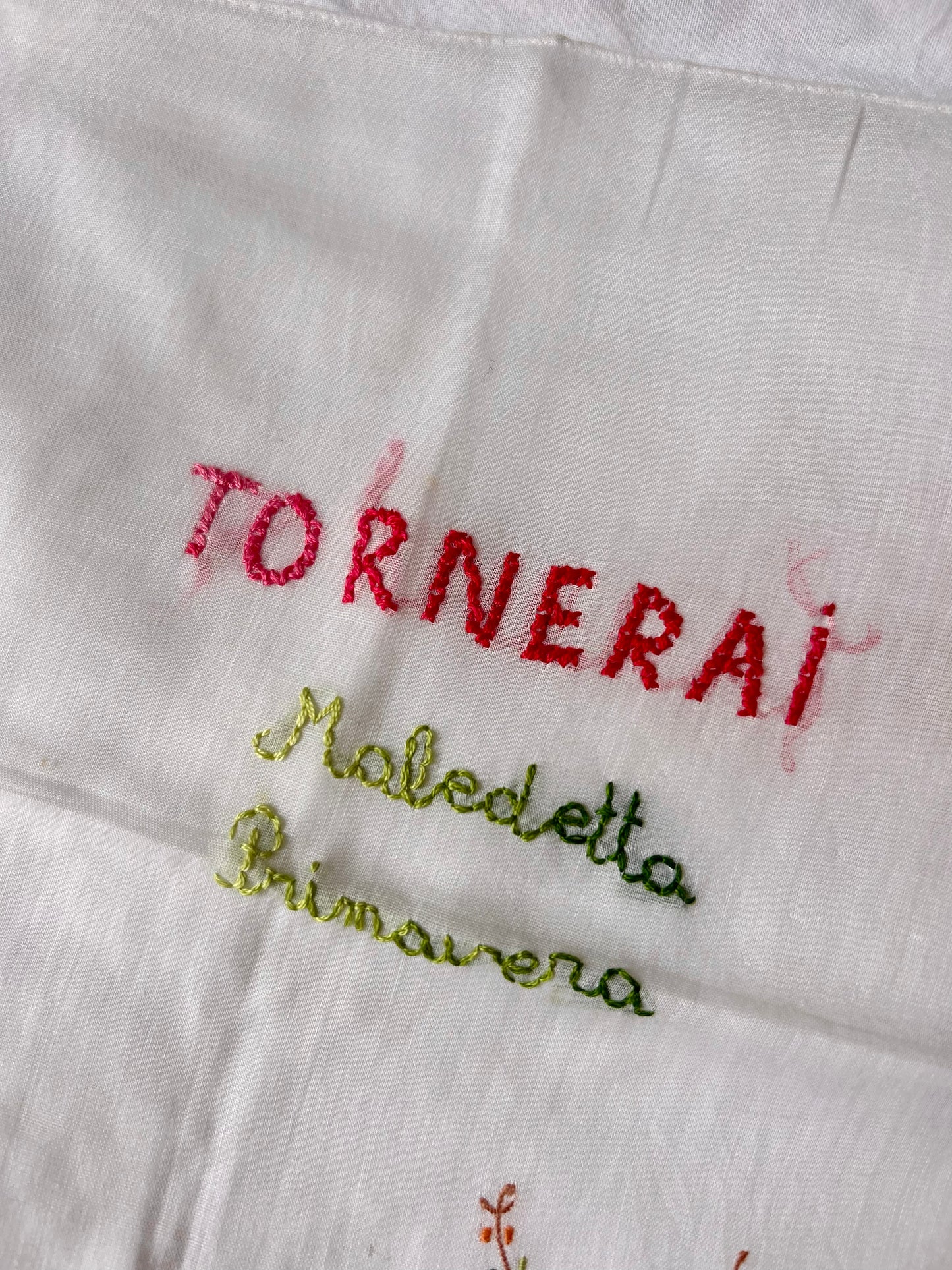 Tornerai – Hand-Embroidered artwork