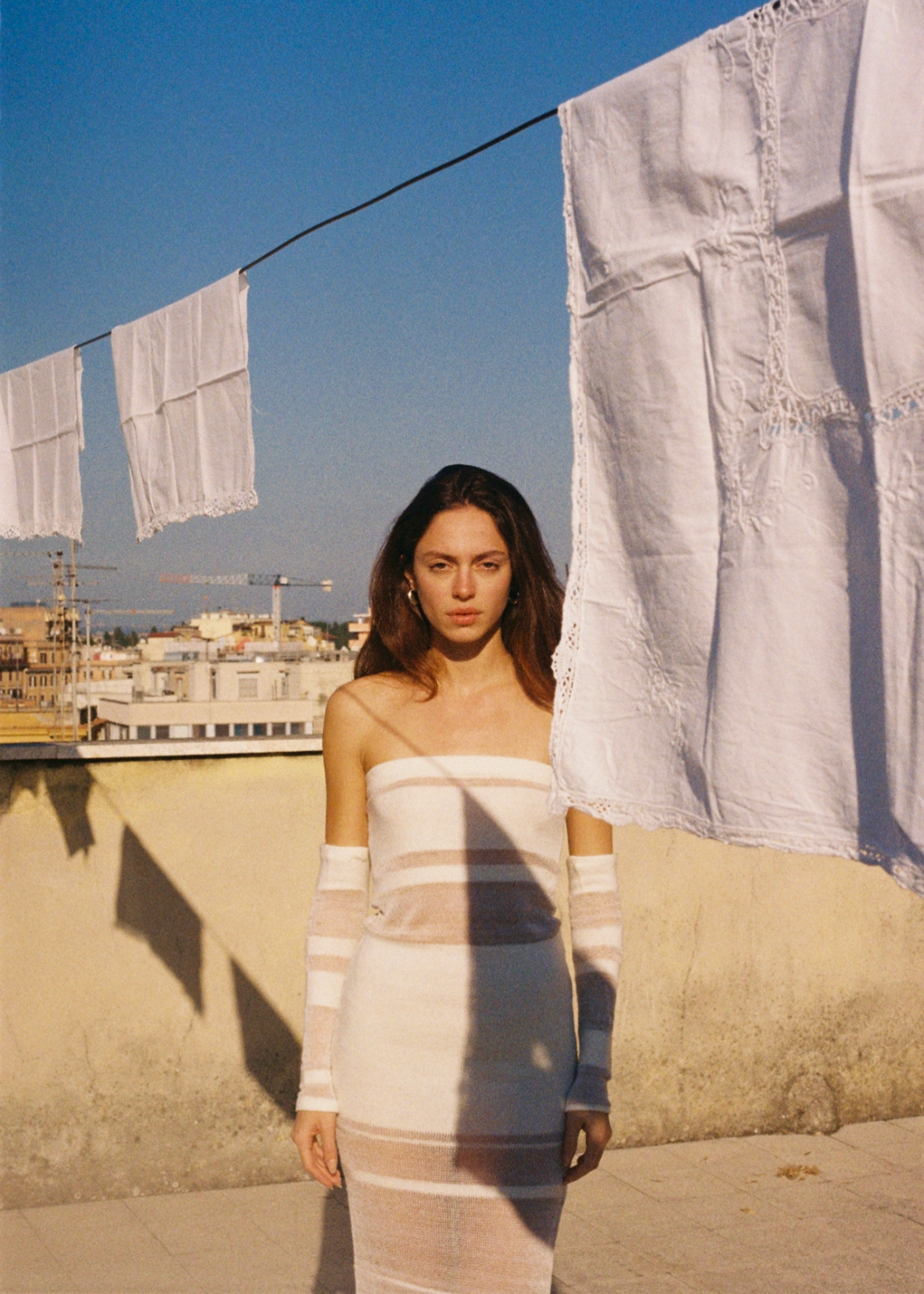 Sirena – knitted white dress