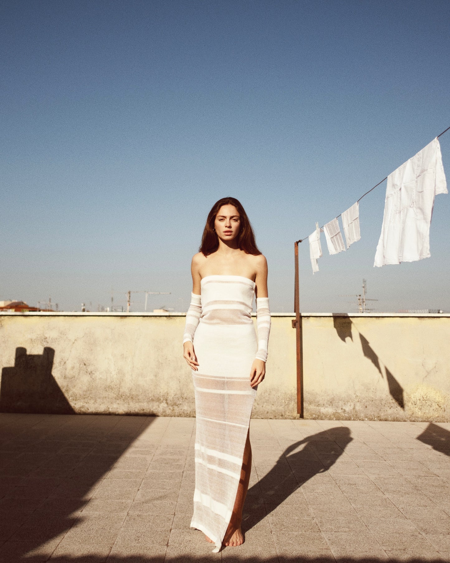 Sirena – knitted white dress