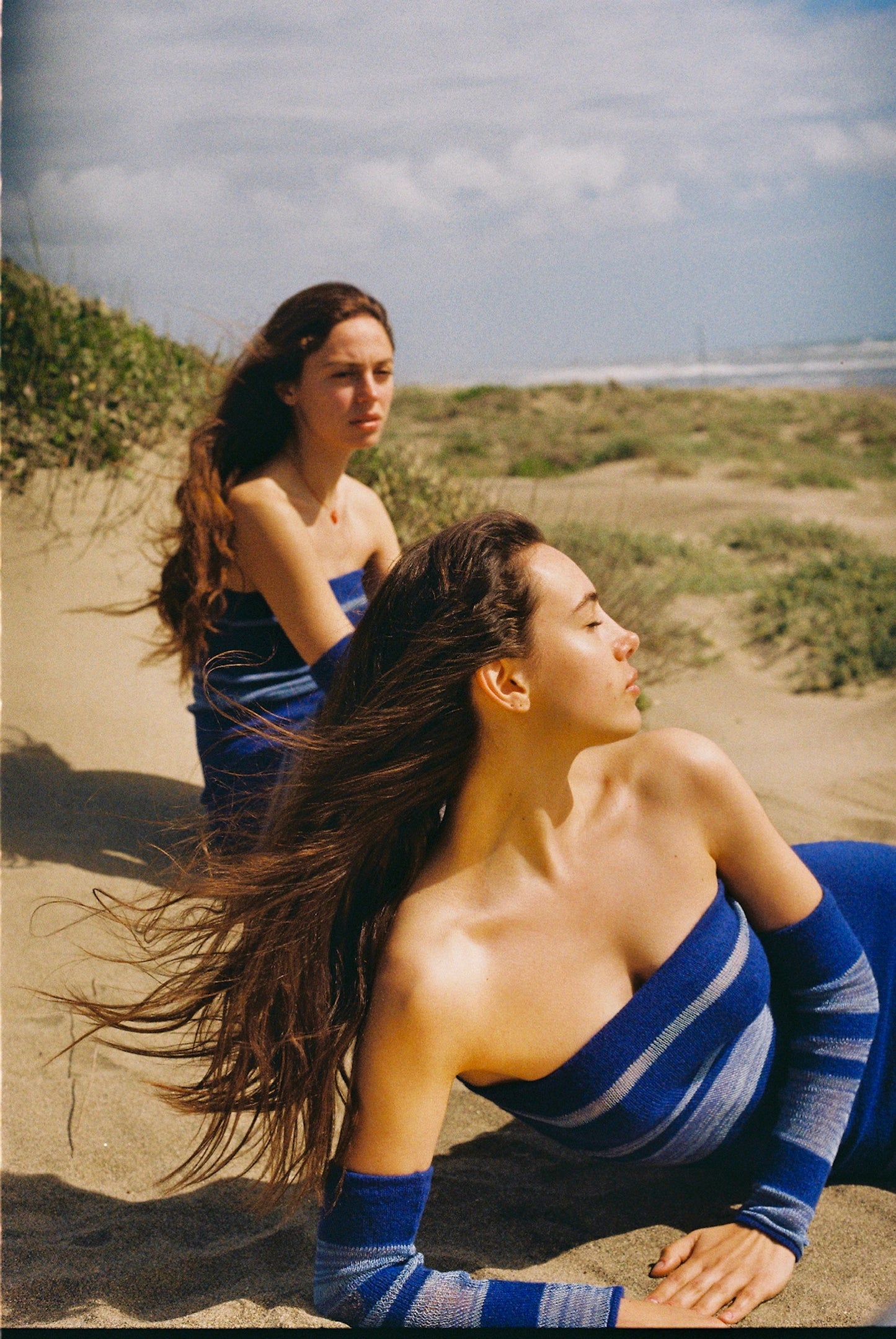 Sirena – knitted blue dress