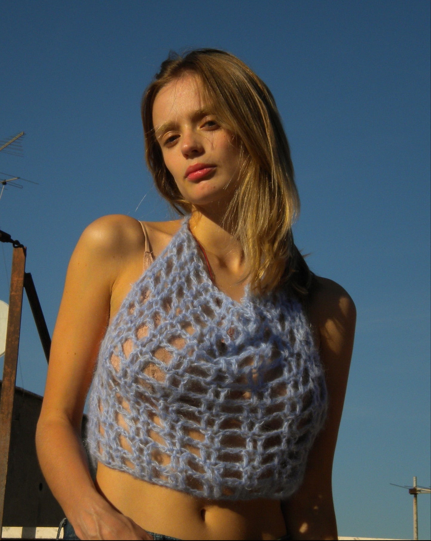 Nuvola – hand knitted top