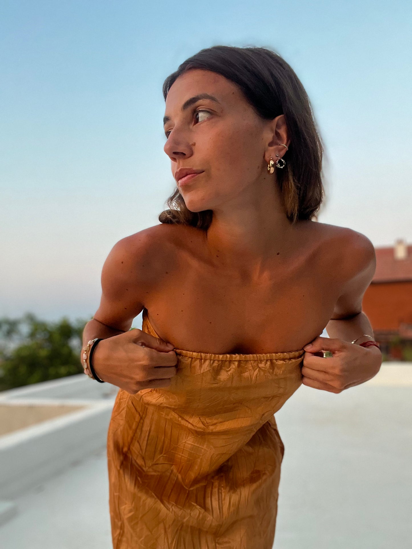 Miele – Handmade bustier dress with pockets