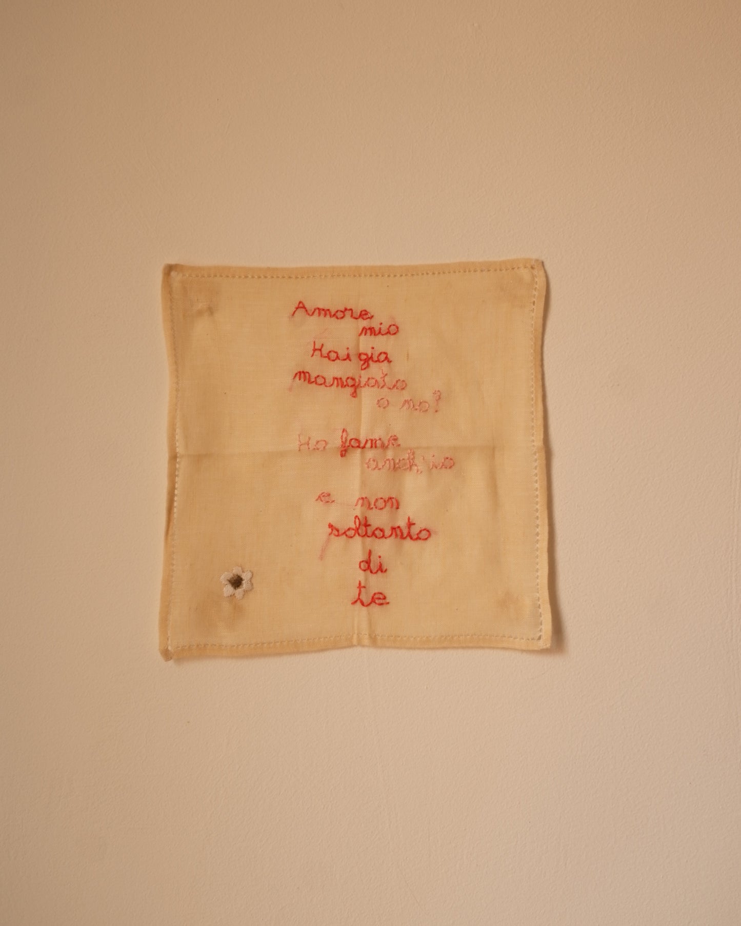 Soltanto di te – Hand-Embroidered Napkin