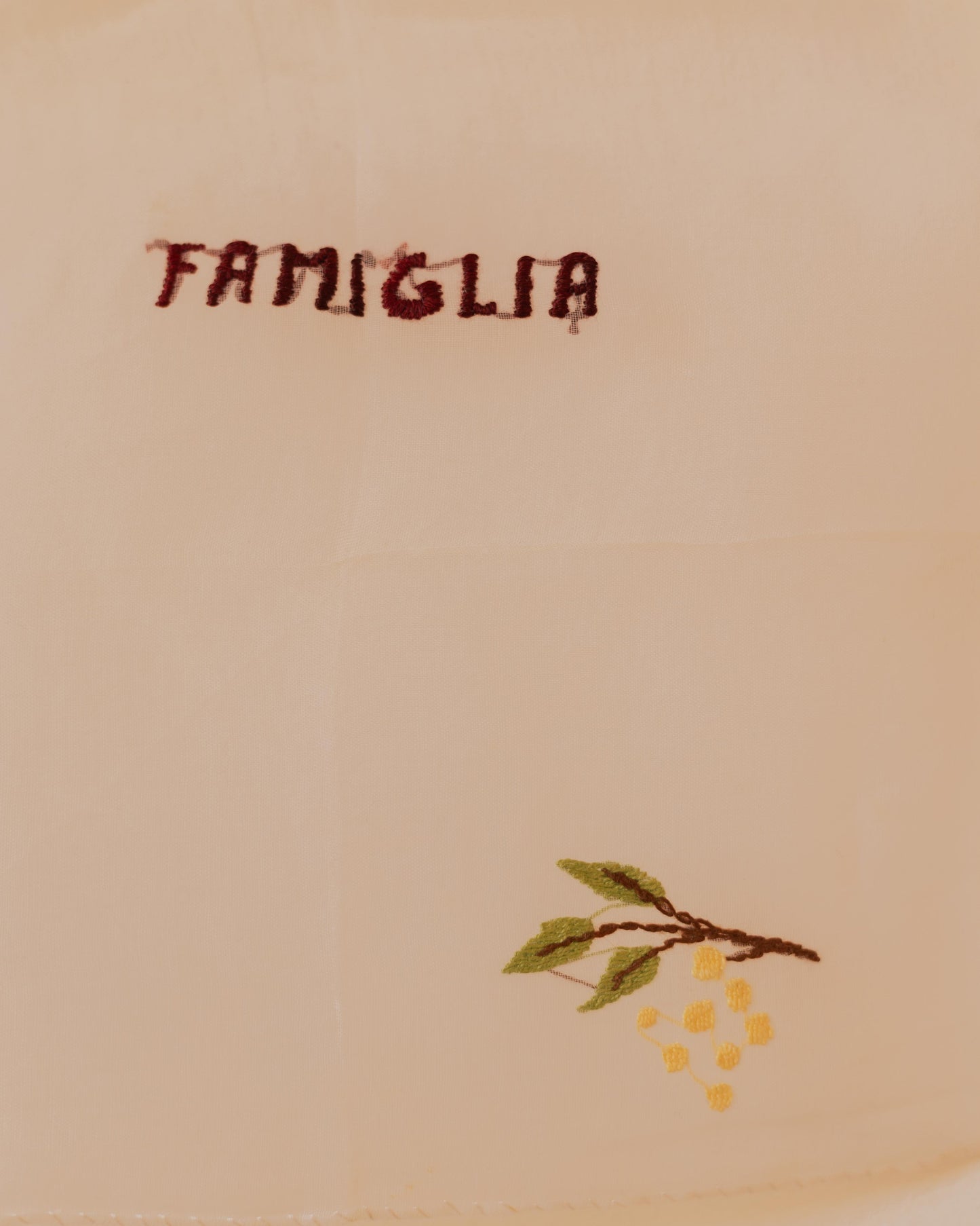Famiglia – Hand-embroidered artwork