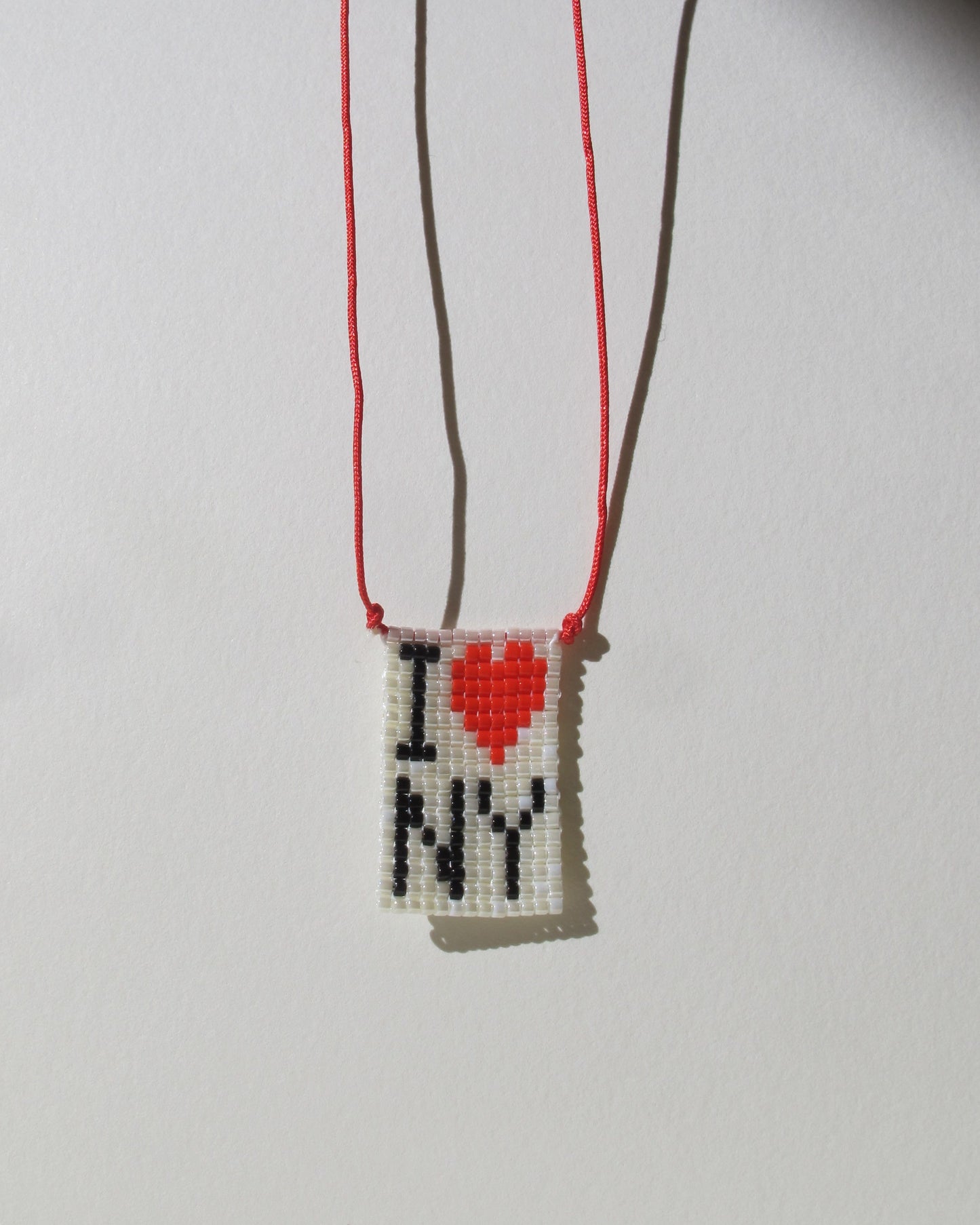 I LOVE NY – handwoven necklace