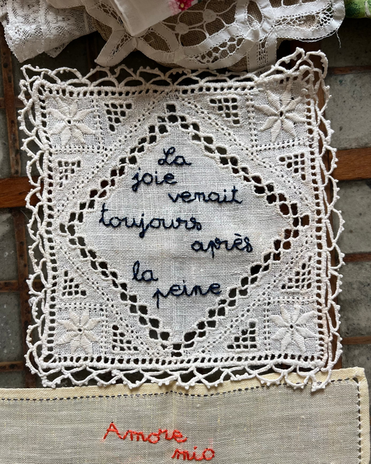 La joie – Hand-Embroidered Artwork