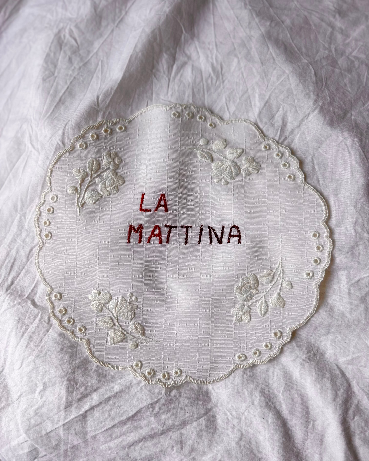La Mattina – Hand-Embroidered Artwork