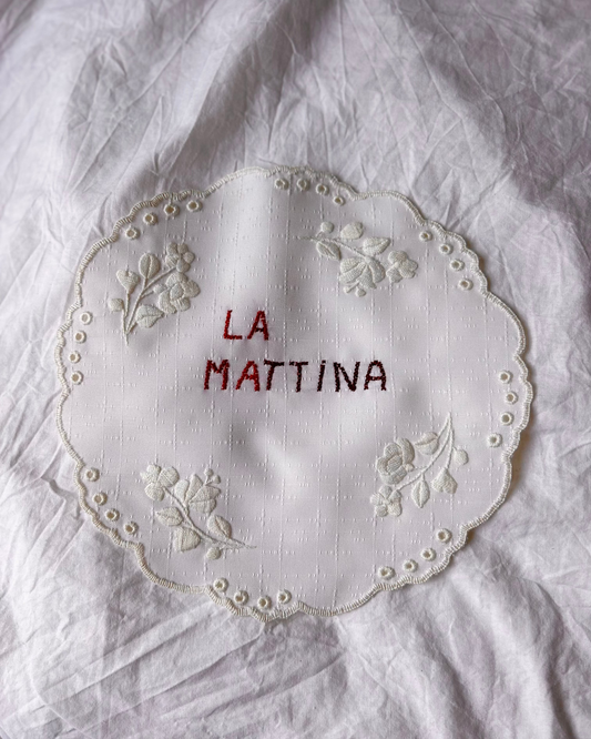 La Mattina – Hand-Embroidered Artwork