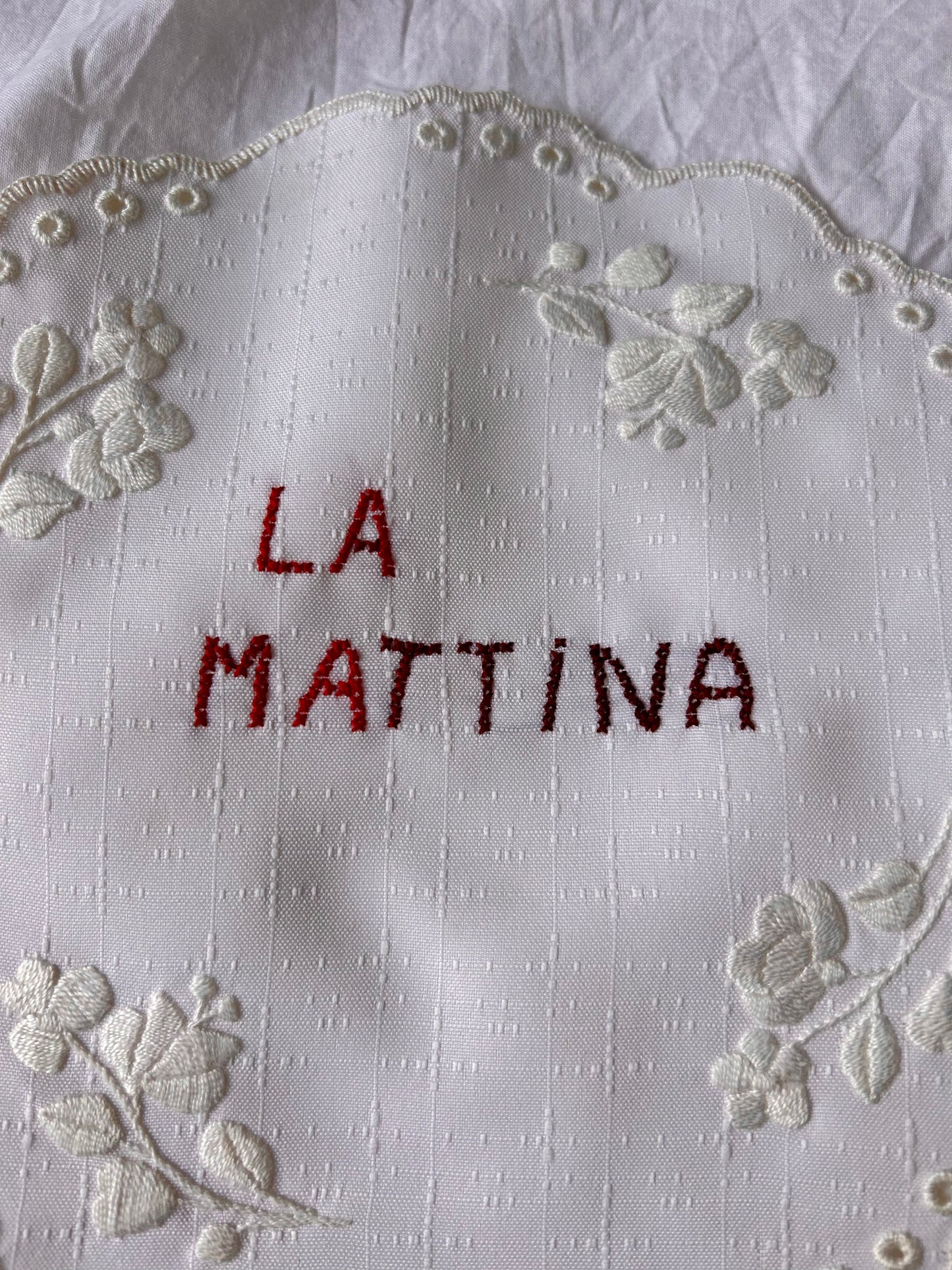 La Mattina – Hand-Embroidered Artwork