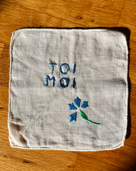 TOI MOI – Hand-embroidered artwork