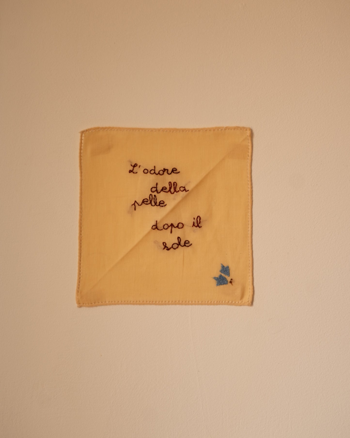 Dopo il sole – Hand-Embroidered Napkin