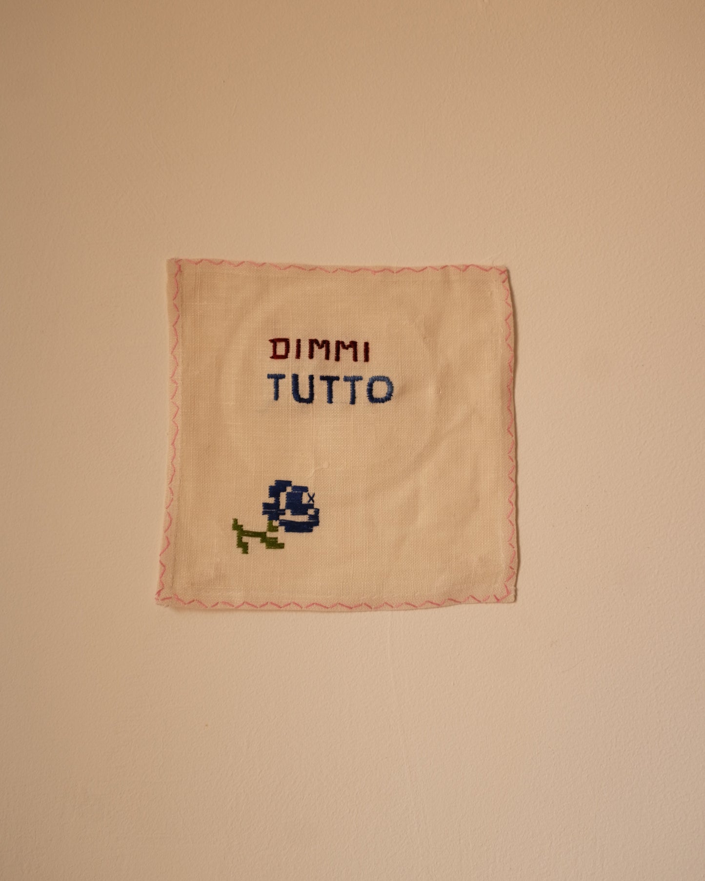 Dimmi tutto –  Hand-Embroidered Napkin