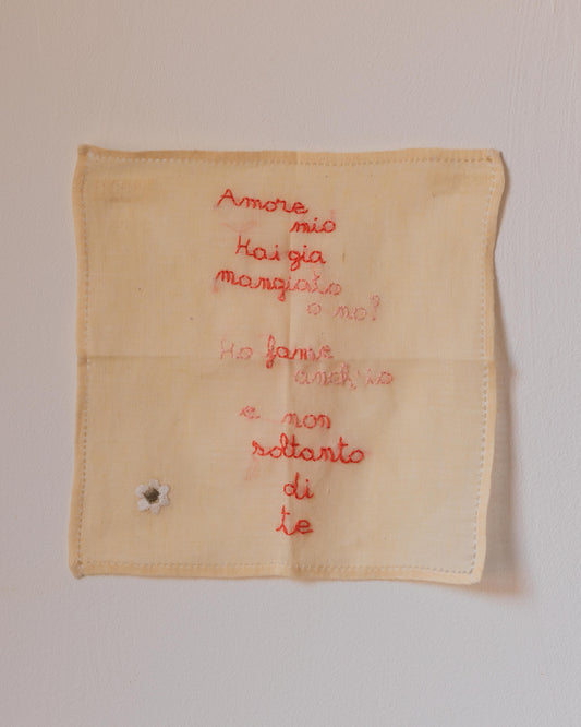 Soltanto di te – Hand-Embroidered Napkin