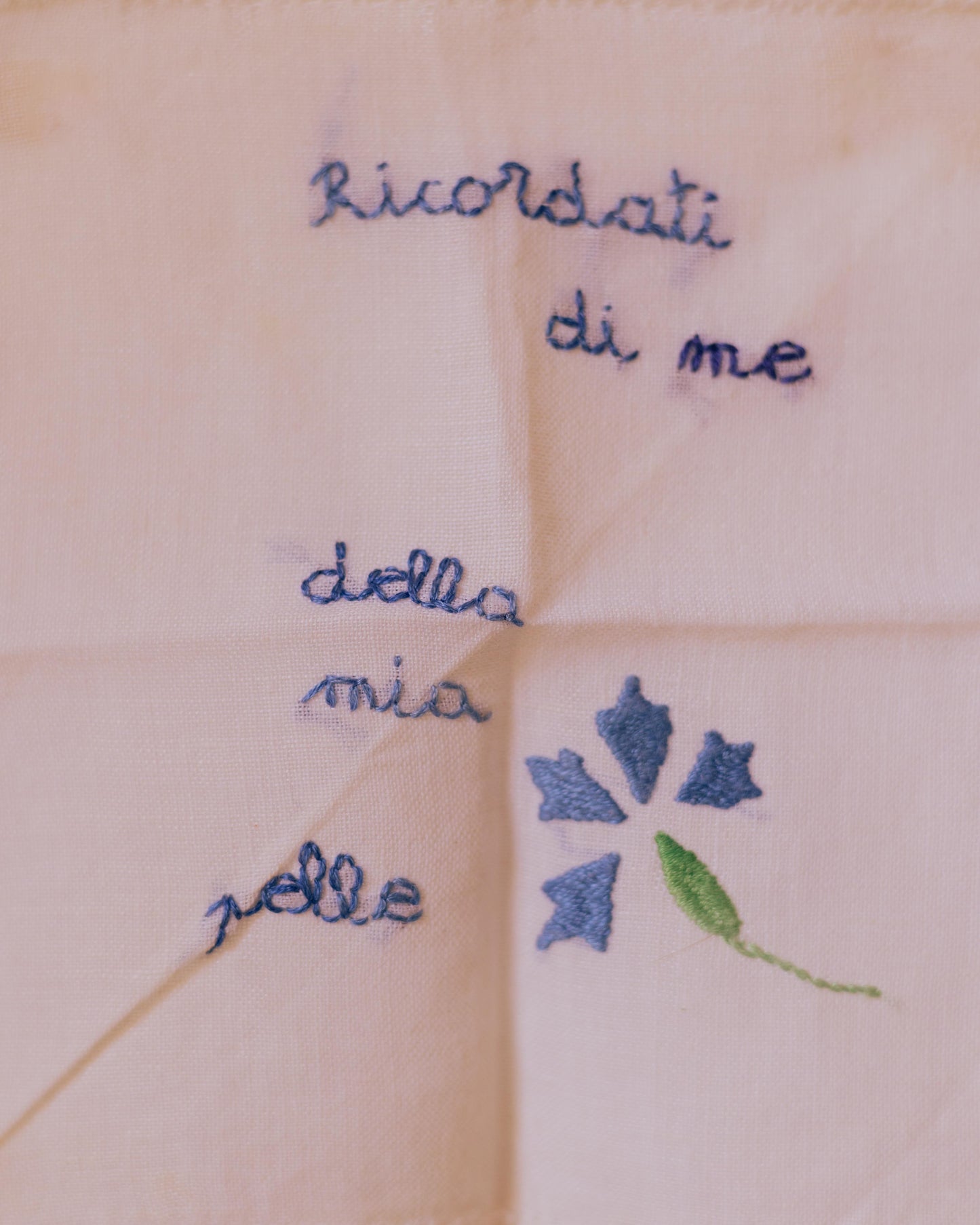 Ricordati – Hand-Embroidered Artwork