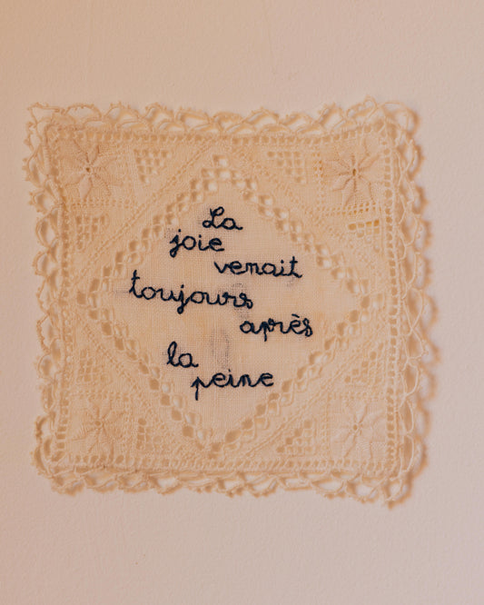 La joie – Hand-Embroidered Artwork