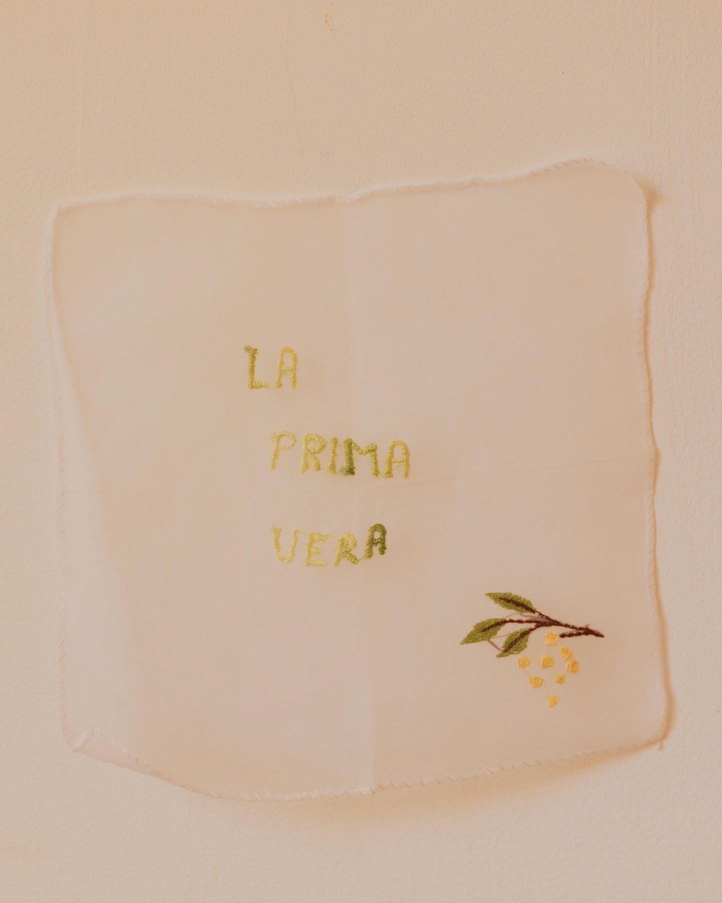 La primavera – Hand-embroidered artwork