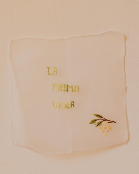 La primavera – Hand-embroidered artwork