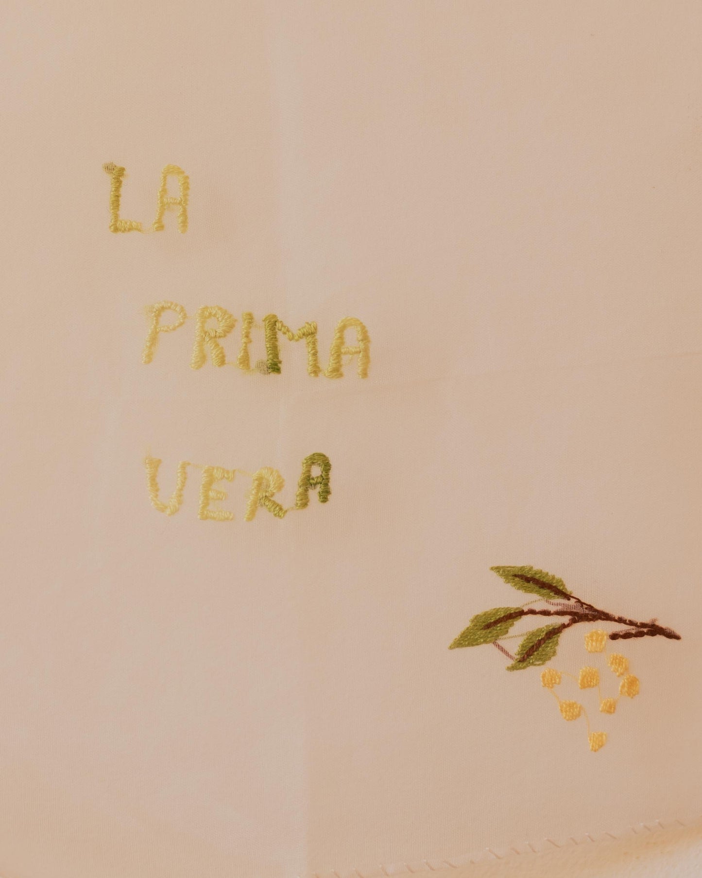 La primavera – Hand-embroidered artwork