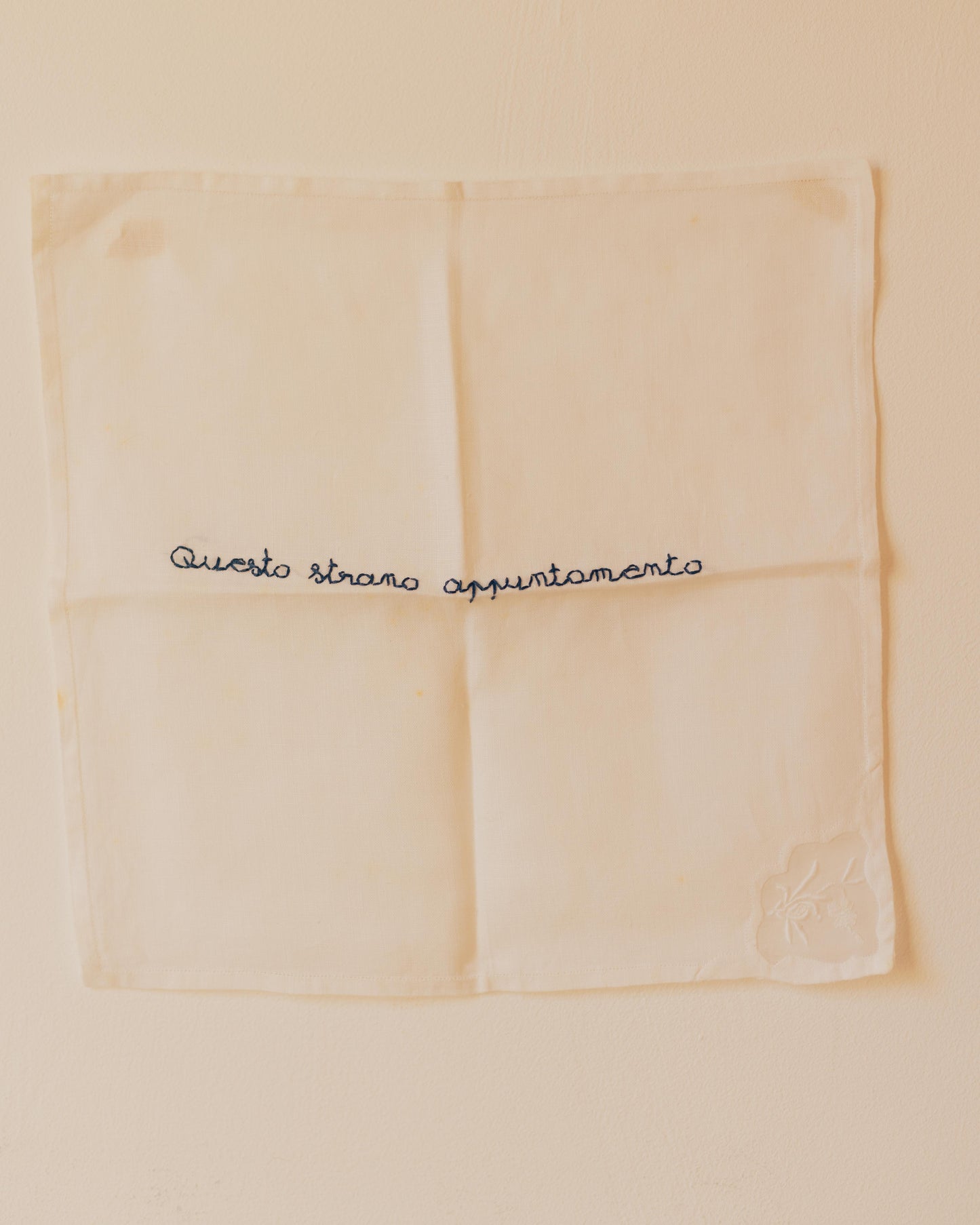 Appuntamento – Hand-embroidered artwork