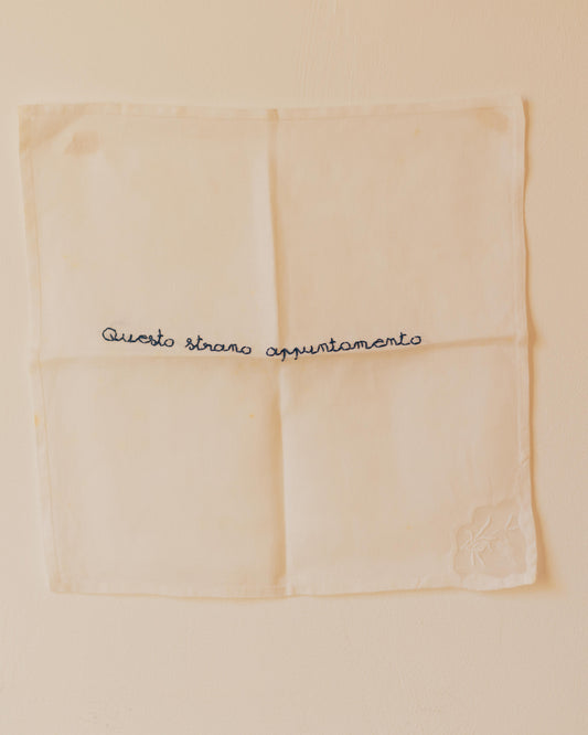Appuntamento – Hand-embroidered artwork