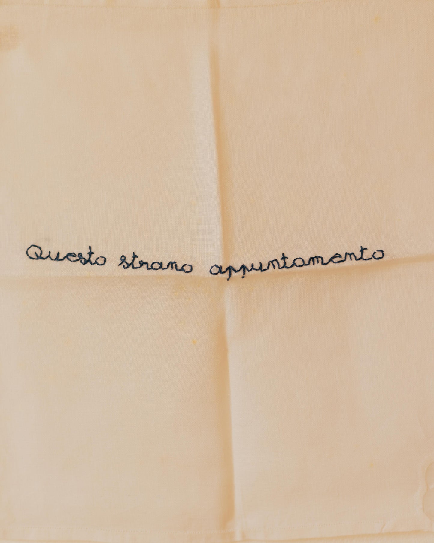 Appuntamento – Hand-embroidered artwork